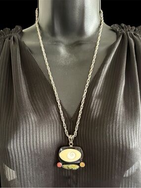 ⛓️ ARTISAN Necklace w/ 2 Pendants on 24” chain